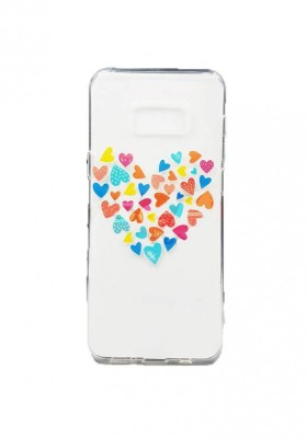 Husa Silicon Samsung Galaxy Samsung S8+ g955 Clear Heart Sep foto