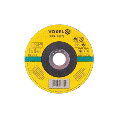Disc taiat piatra 125 x 3.2 x 22 mm Vorel 08672 foto