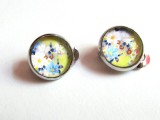 Cumpara ieftin Cercei clips model floral A 12 MM