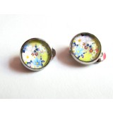 Cercei clips model floral A 12 MM
