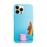 Husa compatibila cu Apple iPhone 14 model Be a nice human, Silicon, TPU, Viceversa