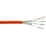 Rola 50m cablu de retea RJ45 Cat.7 S/FTP CCA LSOH Orange, InLine IL70250I