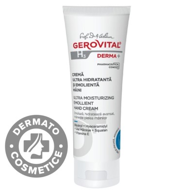 Crema ultra hidratanta si emolienta maini H3 Derma+, 100ml, Farmec foto
