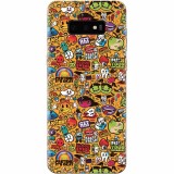 Husa silicon pentru Samsung Galaxy S10 Lite, Colorful Sticker Illustrations