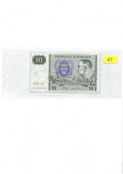 Suedia - 10 Kronor 1990