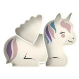 FARFURIE COMPARTIMENTATA DIN SILICON CU VENTUZA, MELII LUXE, UNICORN