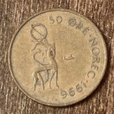 C50 - Moneda foarte veche - Norvegia - 50 ore - 1996