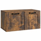 vidaXL Oglindă TV montată pe perete Stejar fumuriu 59,5 x 31 x 30 cm 899390