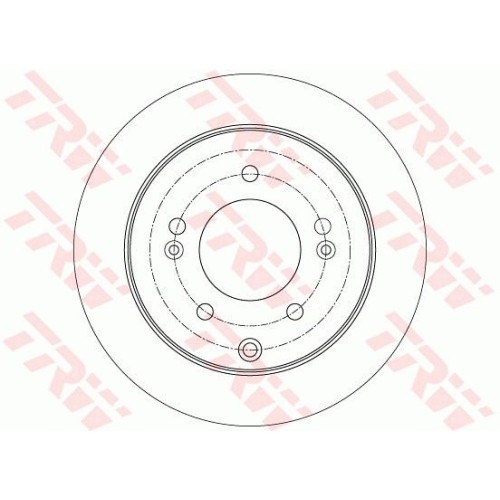 Set discuri frana spate TRW, Kia Soul (Am), 01.2009-, spate; puntea spate