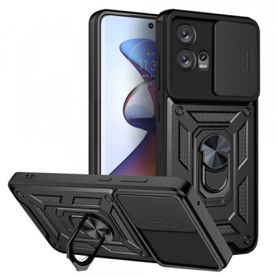 Husa pentru Motorola Edge 30 Fusion, Techsuit, CamShield, Neagra foto