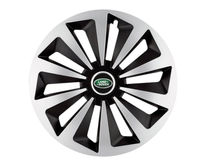 Set 4 capace roti Fox Gri-Negru R14 pentru gama auto Land Rover