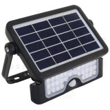 Proiector LED cu panou fotovoltaic si detector de miscare LSFL10W 10 W, 4000 K, 1080 lm, IP65, 3,7 V 7200 mAh