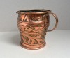 Vas de cupru cu toartă, decor repousse, Italia, secolul al XIX-lea
