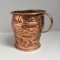 Vas de cupru cu toartă, decor repousse, Italia, secolul al XIX-lea