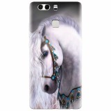 Husa silicon pentru Huawei P9 Plus, White Horse