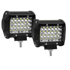 Set 2 proiectoare auto led bad, 24 leduri, 144W/set