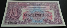 BANCNOTA MILITARA 1 POUND - MAREA BRITANIE, anul 1948 * cod 381 - seria 2 = UNC