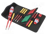 Kit şurubelniţe izolată slim 1kVAC WERA Kraftform Kompakt VDE