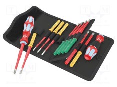 Kit şurubelniţe izolată slim 1kVAC WERA Kraftform Kompakt VDE
