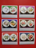 RAS AL KHAIMA, FLORI/ FRUCTE - SERIE COMPLETĂ MNH, Nestampilat