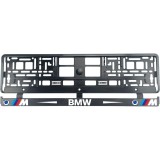 Set 2 bucati, suport numar inmatriculare Carbon, BMW M///