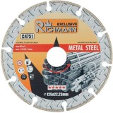 Disc diamantat segmentat, metal, taiere uscata, 125x1.4 mm, Richmann Exclusive GartenVIP DiyLine