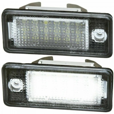 Set 2 bucati Lampi Numar LED Canbus, compatibile cu Audi A4 B6, B7, A6 C6, A3, A5, A8, Q7 foto