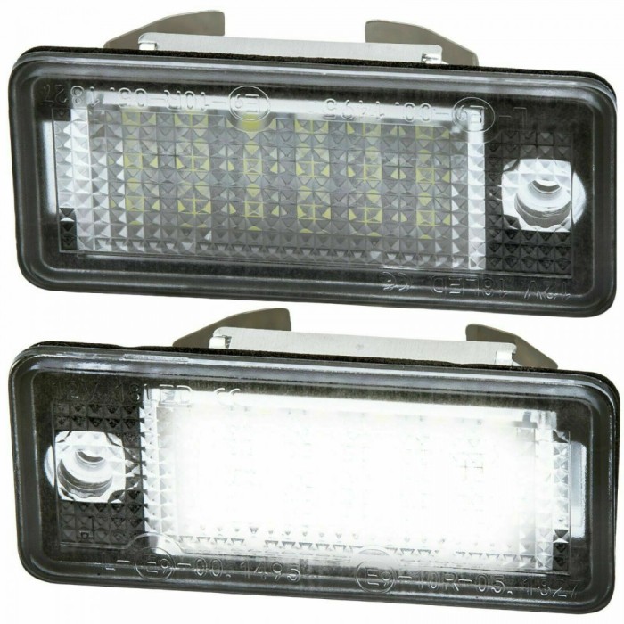 Set 2 bucati Lampi Numar LED Canbus, compatibile cu Audi A4 B6, B7, A6 C6, A3, A5, A8, Q7