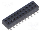 Conector şiruri pini mamă 20 PIN 1,27mm gold flash SMT SAMTEC