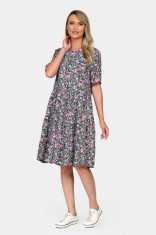 Rochie Dama, Eranthe, Microfloral V329 - L