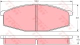Set placute frana,frana disc NISSAN PATROL GR V Wagon (Y61) (1997 - 2016) TRW GDB747
