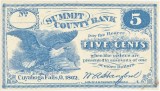 1862, 5 Cents (OH-S-880) - Cuyahoga Falls, Ohio - SUA - stare CU