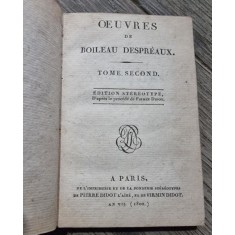 Oeuvres de Boileau Despreaux - Tome Second