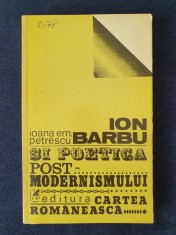Ion Barbu si poetica postmodernismului &ndash; Ioana Em. Petrescu