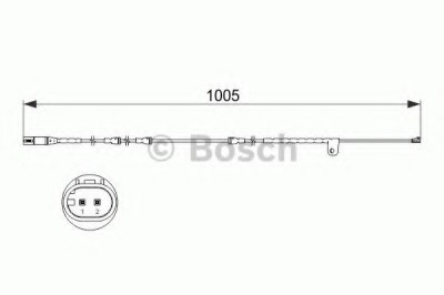 Senzor de avertizare,uzura placute de frana BMW X5 (E70) (2007 - 2013) BOSCH 1 987 473 521 foto