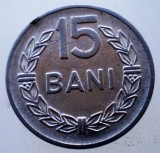 Moneda Romania 15 Bani 1960, RPR, KM#87, Nichel