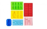 Cumpara ieftin Set 6 Forme Ciocolata Silicon Multicolor, Dimensiuni Diferite - OEM, Forme Prajituri