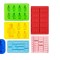 Set 6 forme pentru ciocolata OEM, dimensiuni diferite, silicon, multicolor