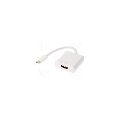 Cablu HDMI soclu, USB C mufa, USB 3.1, lungime 0.15m, {{Culoare izola&#355;ie}}, AKYGA - AK-AD-53