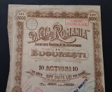 Actiune 1920 soc. de asigurari Dacia - Romania , titlu 10 actiuni nominative