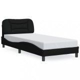 VidaXL Cadru de pat fără saltea țesătură neagră 80x200 cm