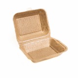 Caserola Polistiren Dublu Hamburger, HB9, Set 125buc
