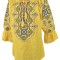 Bluza tip ie traditionala dama ML09, galben , marimea XL