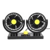 Ventilator Auto Dublu, 10W, 2 Trepte de Viteza, Rotire 360&Acirc;&deg;, Silentios Q-FS303