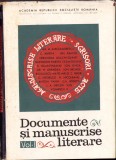 HST C6015 Documente și manuscrise literare volumul I