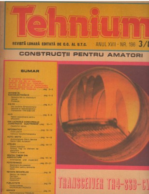 C10381 - REVISTA TEHNIUM, 3/1987 foto