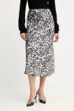 Silvian Heach fustă SILGA culoarea negru, midi, evazați, GPA25457LO