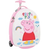 Troler oval pentru calatorii Peppa Pig, 28x43x23 cm