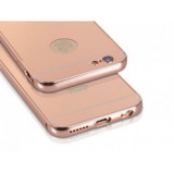 Husa Bumper Aluminiu cu capac Apple Iphone 7 Plus Copper, Plastic, Carcasa