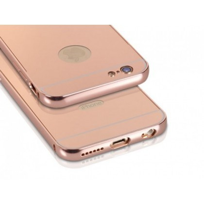 Husa Bumper Aluminiu cu capac Apple Iphone 7 Plus Copper